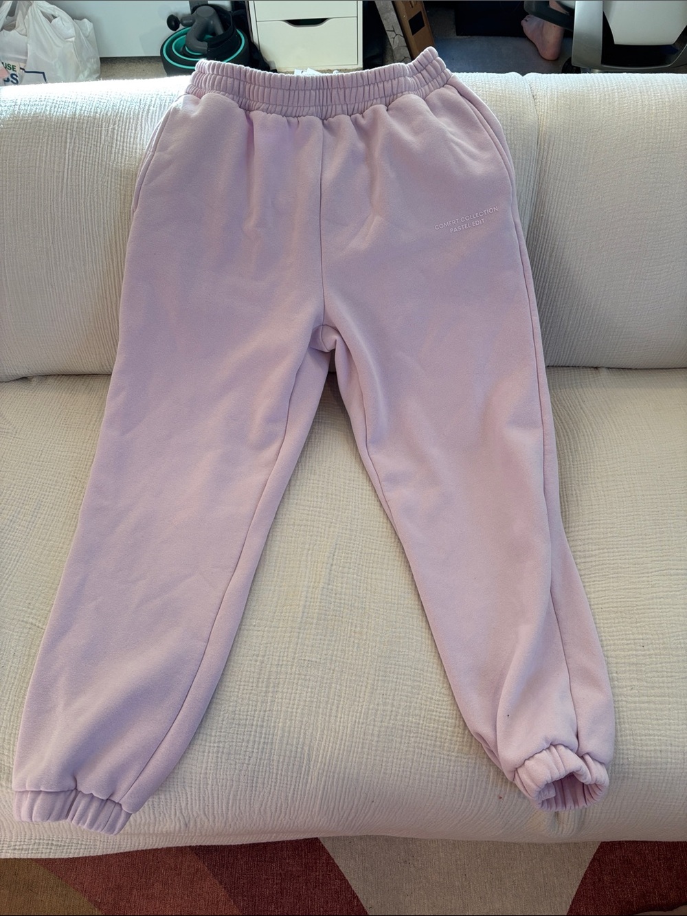 Lilac Cozy Fleece Joggers - Relaxed Track Pants